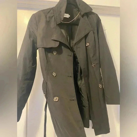 Women’s Only  & Sons Black Trench Coat - Picture 8 of 11
